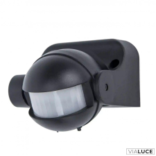 Lutec Fekete kültéri mozgásérzékelő, 180°-os, állítható, Sphere, LUTEC-9701601330 kültéri világítás