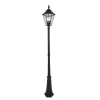 Lutec LONDON SOLAR LED POST 1 LIGHT BLACK