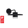 Lutec Plato matt fekete  LED kültéri falikar (LUT-5213402012) LED 2 izzós IP54