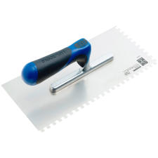 LUX-TOOLS LUX Glettvas, rozsdamentes, 6 mm x 6 mm, Comfort kőműves és burkoló szerszám