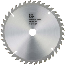 LUX-TOOLS LUX keményfém körfűrészlap fához  átmérő: 185 mm  40 fog barkácsgép tartozék