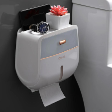  Luxe Fali WC-papír Tartó fiókkal könnyű felszerelés PU149167-2 fürdőszoba kiegészítő