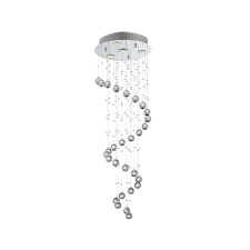 Luxera 62410 - Kristály csillár COIL 4xGU10/50W/230V világítás