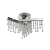 Luxera 62418 - LED Kristály csillár WELVET LED/18W/230V