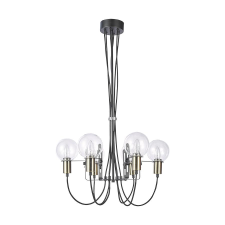 Luxera Abrazo antik réz-átlátszó csillár (LUX-64400) E14 6 izzós IP20 világítás