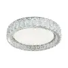 Luxera Alluria króm-átlátszó kristály LED mennyezeti lámpa (LUX-62436) LED 1 izzós IP20