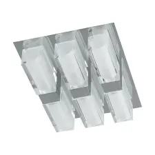 Luxera Casius króm-fehér mennyezeti lámpa (LUX-8033) G9 6 izzós IP20 világítás