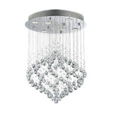 Luxera Chester króm-átlátszó kristály mennyezeti lámpa (LUX-62412) GU10 6 izzós IP20 világítás