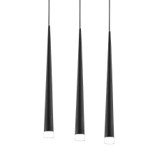 Luxera Ebony króm-fekete függesztett lámpa (LUX-48003) G9 3 izzós IP20 világítás