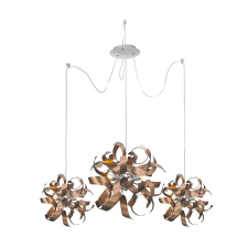 Luxera Ribbon króm-réz függesztett lámpa (LUX-64420) G9 9 izzós IP20 világítás