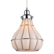 Luxera s.r.o. Függesztett lámpa, 22 cm, króm-opál - Perugia Prezent 46084 világítás