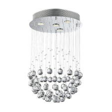 Luxera Xaver króm-átlátszó kristály mennyezeti lámpa (LUX-62413) GU10 4 izzós IP20 világítás