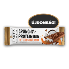 Luxoya CRUNCHY PROTEIN BAR - ROPPANÓS FEHÉRJE SZELET 45 g - Karamella Kókusz ízű reform élelmiszer