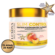 Luxoya Slim Control - Testsúlycsökkentést elősegítő glükomannán rost italpor - Nektár barack íz 300g vitamin és táplálékkiegészítő