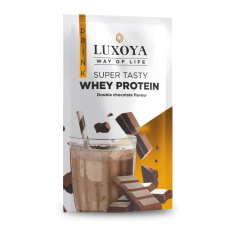 Luxoya Super Tasty Whey Protein 30g - Dupla csokoládé ízű vitamin és táplálékkiegészítő