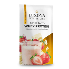 Luxoya Super Tasty Whey Protein 30g - Eper-fehér csokoládé íz vitamin és táplálékkiegészítő
