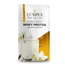 Luxoya Super Tasty Whey Protein 30g - Madagaszkári vanília ízű vitamin és táplálékkiegészítő
