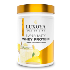 Luxoya Super Tasty Whey Protein 450g citromos sajtorta íz vitamin és táplálékkiegészítő