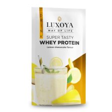 Luxoya Super Tasty Whey Protein citromos sajtorta íz 30g vitamin és táplálékkiegészítő