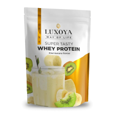 Luxoya Super Tasty Whey Protein kivi banán íz DOY - 450g vitamin és táplálékkiegészítő