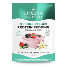 Luxoya Vegan Protein Puding Vanília-erdei gyümölcs ízű 45g vitamin és táplálékkiegészítő