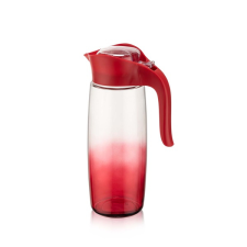 Luxplastic Iris c-00400 rainbow piros ovális üvegkancsó 1.600ml konyhai eszköz