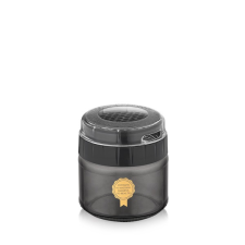 Luxplastic Iris c-00507 black pearl reszel&#337; üveg tárolóval 300ml konyhai eszköz