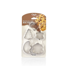 Luxplastic IRIS L-00155 Cookie süteményvágó forma szett 5 darabos, fém sütés és főzés