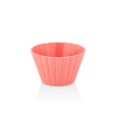 Luxplastic IRIS L-00606 Gala snack tál rózsaszín 250ml (L-00606) tányér és evőeszköz