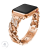 Luxury Apple Watch 38/ 40/ 41 mm Luxury V3 fém óraszíj rose gold színű