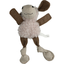 Luxury Wooly Luxury Lapos szürke juh kutyajáték plüss játék kutyáknak