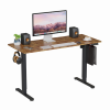 LVN System - Table Elektromosan állítható magasságú íróasztal - 140x60cm rusztikus barna ülő-/állómunkához - LVN System Lite LV1714