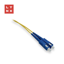 LYNX Fiber Optic SC Összekötő Sárga 5m LX-DPX-SC/SC-OS2-5 kábel és adapter
