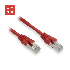 LYNX UTP CAT5E Összekötő Piros 15m LX-FTP5E-150-RED kábel és adapter