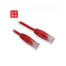 LYNX UTP CAT5E Összekötő Piros 3m LX-UTP5E-030-RED kábel és adapter