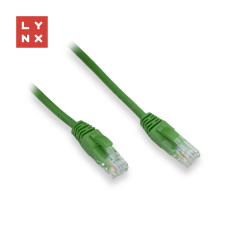 LYNX UTP CAT5E Összekötő Zöld 15m LX-UTP5E-150-GREEN kábel és adapter