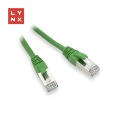 LYNX UTP CAT5E Összekötő Zöld 30cm LX-FTP5E-0030-GREEN kábel és adapter