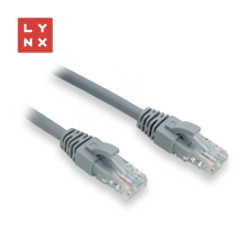 LYNX UTP CAT6 Összekötő Szürke 3m LX-UTP6-030-GREY kábel és adapter
