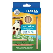 Lyra Színes ceruza lyra super ferby natúr 12 darabos 3711120 színes ceruza