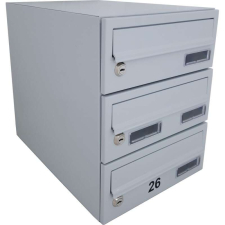  M26 moduláris postaláda tömb, 7db Névtábla + névtábla RAL9005  fekete postaláda