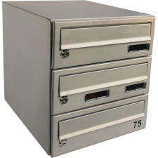  M30 CN moduláris postaláda tömb, 7db Névtábla + névtábla Rozsdamentes acél postaláda