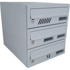M30 moduláris postaláda tömb, 8db Névtábla + névtábla RAL 9016 / Fehér postaláda