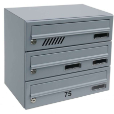 M37 moduláris postaláda RAL, 8db Névtábla + névtábla RAL 9006 / Szürke postaláda