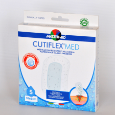 M-A MASTER-AID Cutiflex Med Strip Vízhatlan Sebtapasz 10x6cm 5 db (úszáshoz) gyógyászati segédeszköz