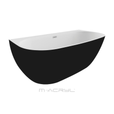 M-acryl Avalon 170x80 cm kád, matt fekete előlappal 12477 kád, zuhanykabin