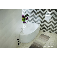 M-acryl M-Acryl kád Liza aszimmetrikus (140 x 90 cm) JOBB 12014 kád, zuhanykabin
