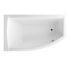 M-acryl Minima 160x95 cm aszimmetrikus kád kádlábbal, balos 12456 kád, zuhanykabin