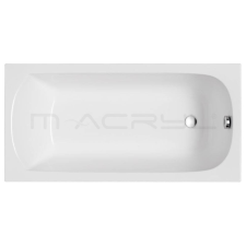 M-acryl Mira 180x80 cm egyenes kád kádlábbal 12478 kád, zuhanykabin