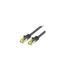 M-CAB 3712 S/FTP CAT7 patch kábel 0.25m - Fekete (3712 (S-FTP-PIMF-LSZH-0.25M-BLK)) kábel és adapter