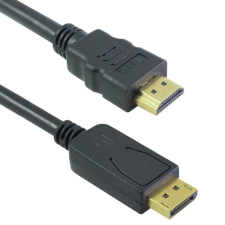 M-CAB 7003466 Displayport 1.1a - HDMI 1.3 kábel 2m Sötétszürke kábel és adapter